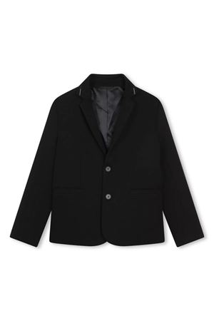 black cotton jacket GIVENCHY KIDS | H3015609B